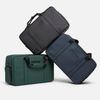 The best gym and work bags in black, navy, and green color options with sleek design, side pockets, and durable build.
