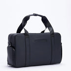 FTL Lite black duffel bag with carry handles and side pocket for gym and work.