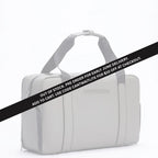 Light grey FTL Lite duffle, a structured gym and work bag with top handles.
