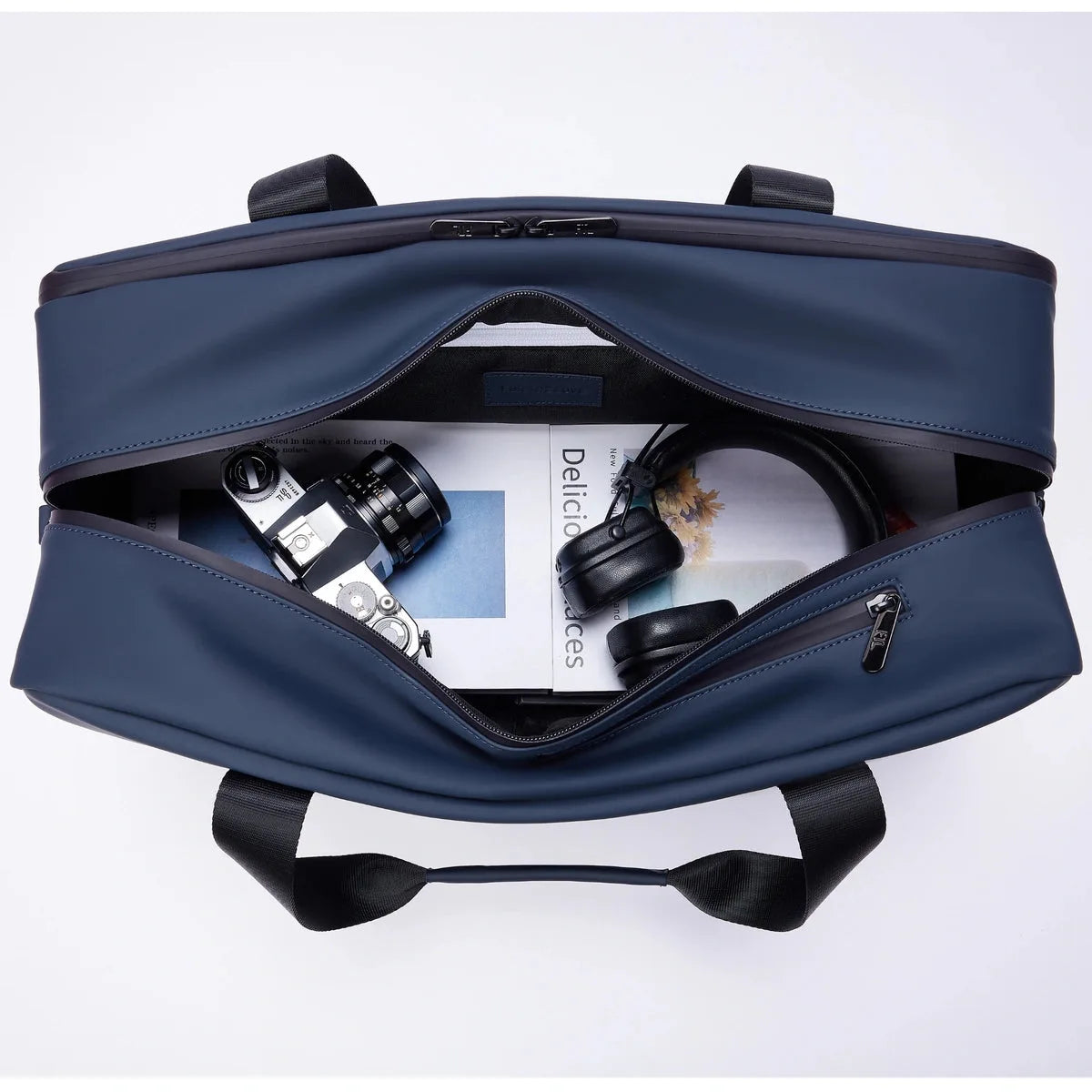 The best gym duffle bags for men with spacious interior storing camera, magazines, and headphones, perfect for creatives on the go.

Abbot Green,Kenmare Black,Essex Blue, Stone Grey